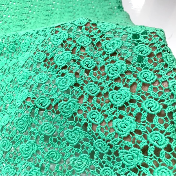 NWOT Silvian Heach Green Bodycon Crochet Sleeveless Dress Size XS - Picture 7 of 15